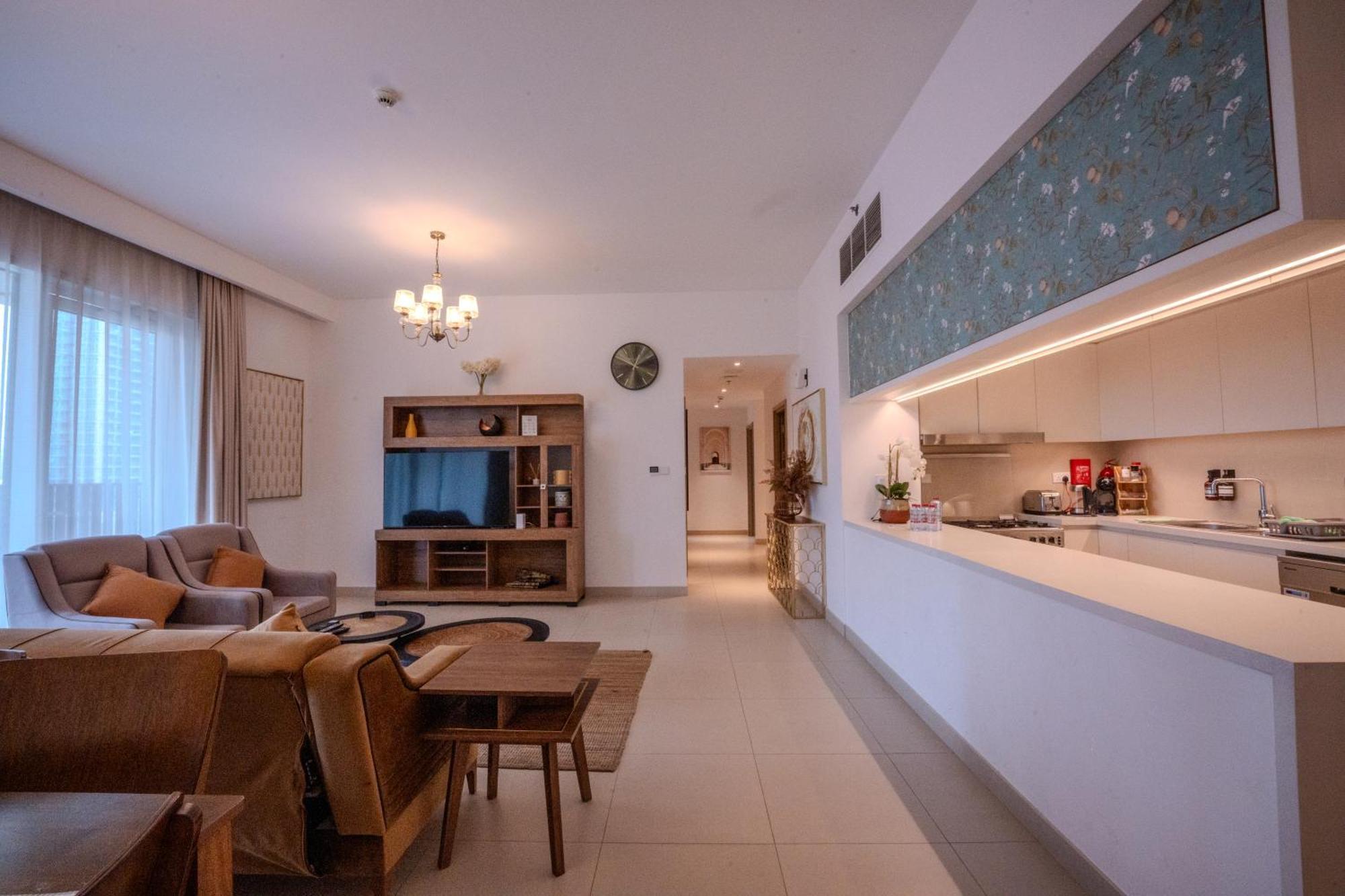 迪拜3Br Haven With Burj Views By Magnoliasvhr公寓式酒店 外观 照片