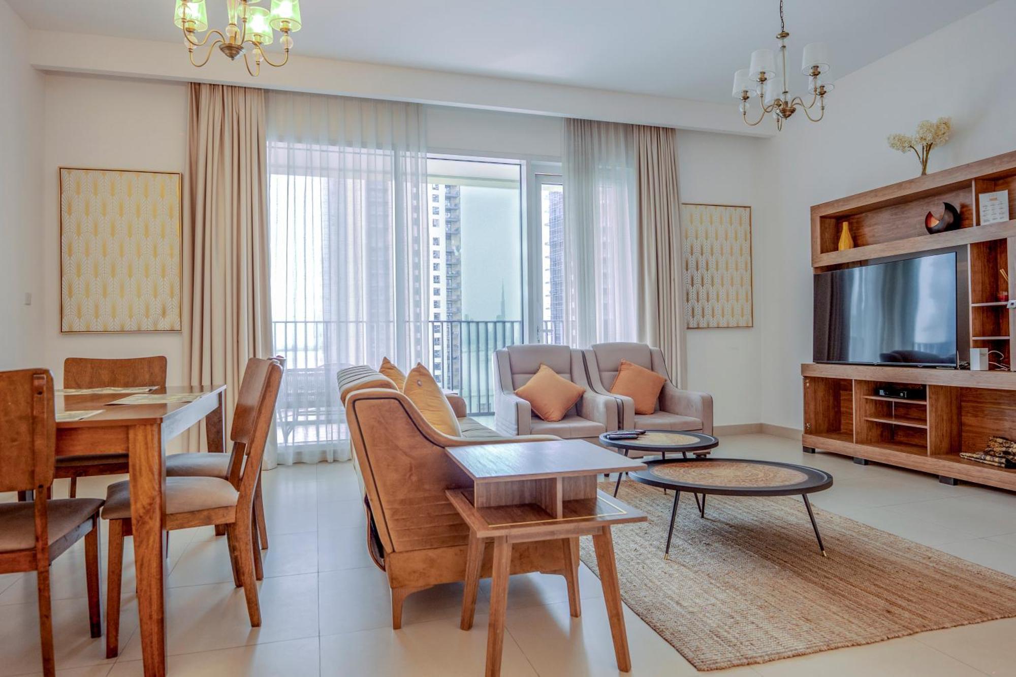 迪拜3Br Haven With Burj Views By Magnoliasvhr公寓式酒店 外观 照片